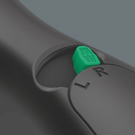 Ratcheter dore Wera 1/4" me Rapidaptor, e zezë/gjelbër