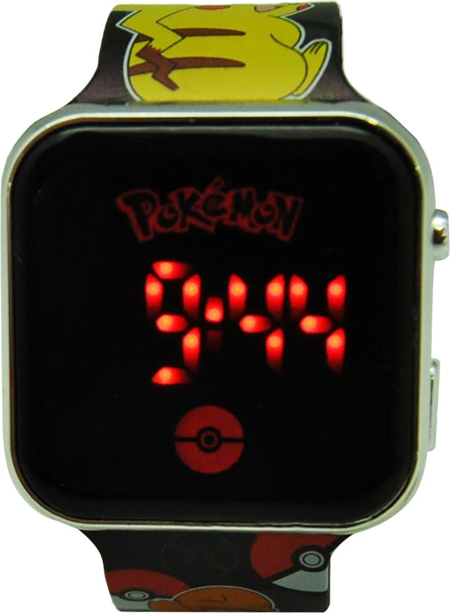 Orë dore LED Pokemon Kids Euroswan POK4322, shumëngjyrëshe