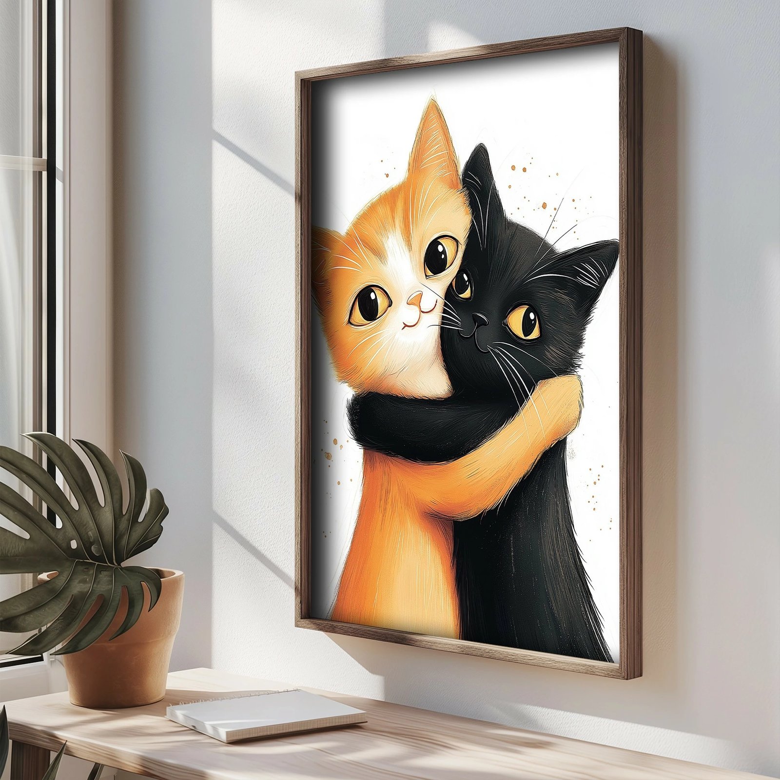 Pikturë dekorative me kornizë, MDF, Wallity, TUN101-XL, shumëngjyrëshe, 50x70x3.5cm