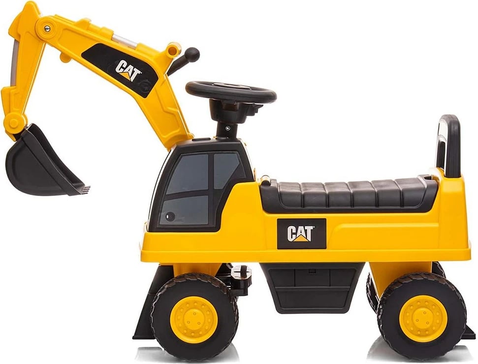 Ekskavator lodër për hipje, Milly Mally, CAT Excavator, 12–36 muaj, ngarkesë max 25 kg, me zë, e verdhë