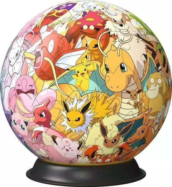 Puzzle 3D plastik Ravensburger Pokemon Ball 72 pjesë