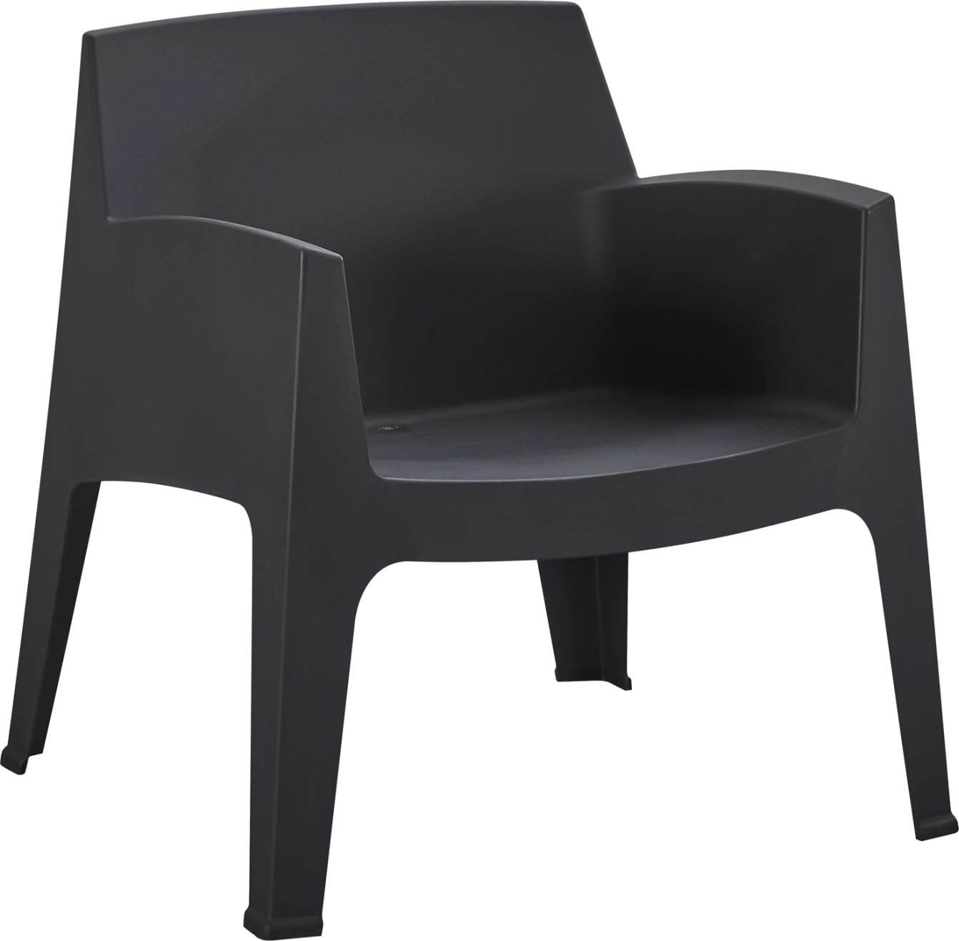 Karrige lounge polipropileni, e zezë, SLEEK FH6365.02, 62.5x48.5x73cm