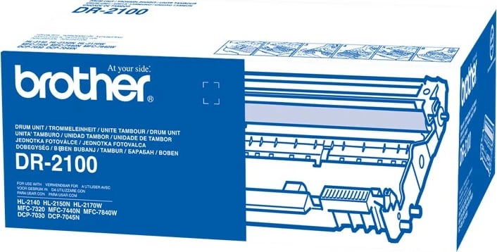 Trommel Brother DR-2100, origjinal, për printerë laserikë, deri 12,000 faqe, zi