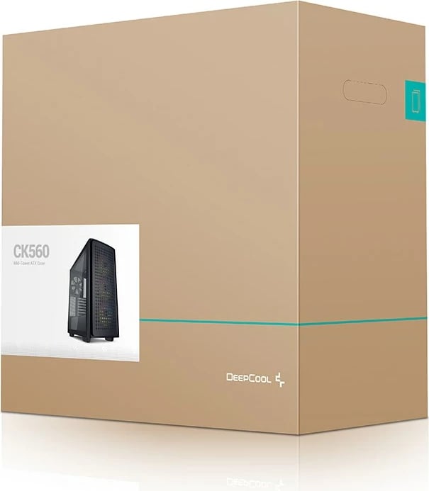 Kasë kompjuteri DeepCool CK560, 140mm, e zezë 