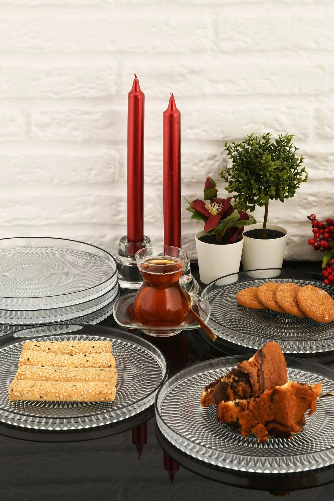 Set pjatash ëmbëlsirash (6 copë), Hermia Marsilya, 6PTSB