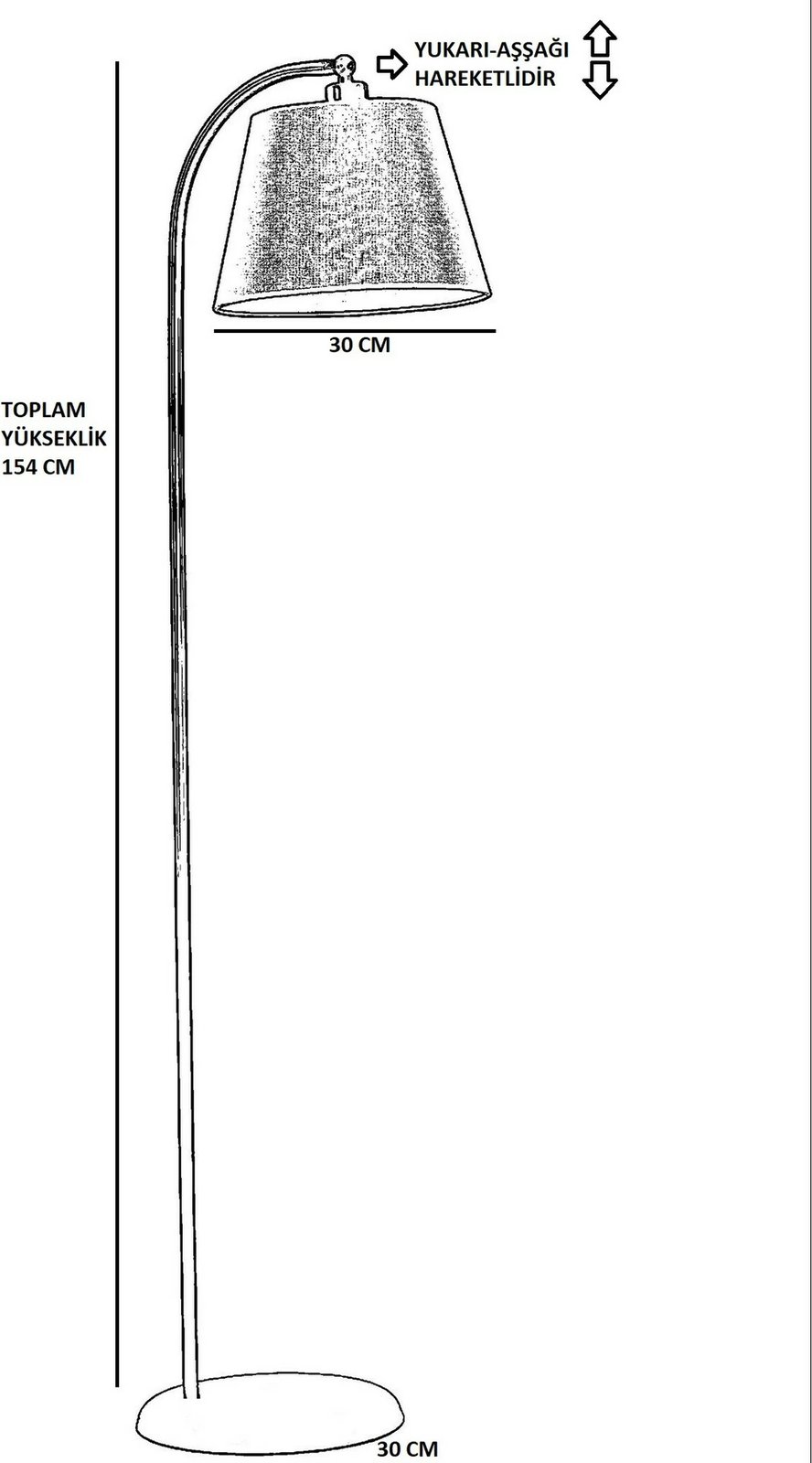 Llambë dyshemeje Opviq, ngjyrë ari, 8736-3