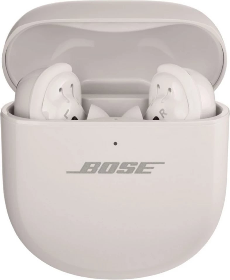 Kufje pa tela, Bose, QuietComfort Ultra Earbuds 882826-0020, me kuti karikimi dhe anulim zhurme, të bardha