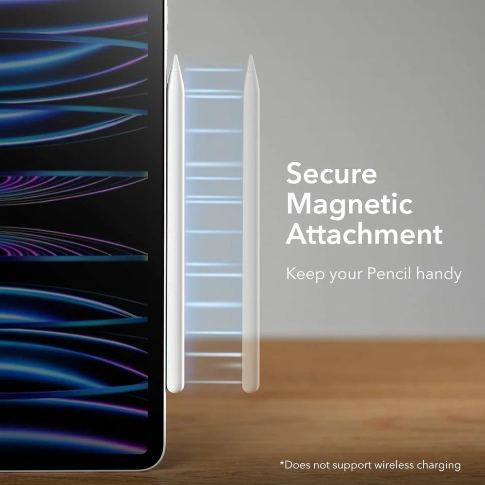 Stilolaps digjital ESR Digital+ Magnetic për iPad, i bardhë