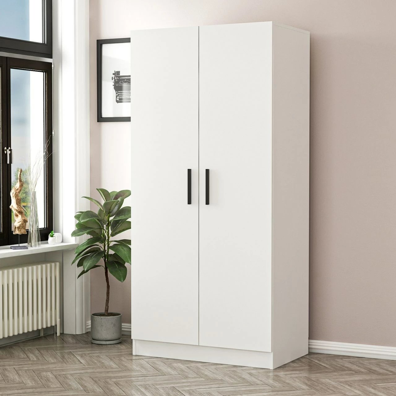 Dollap Skye Decor, zinxhir Kale, i bardhë, 190