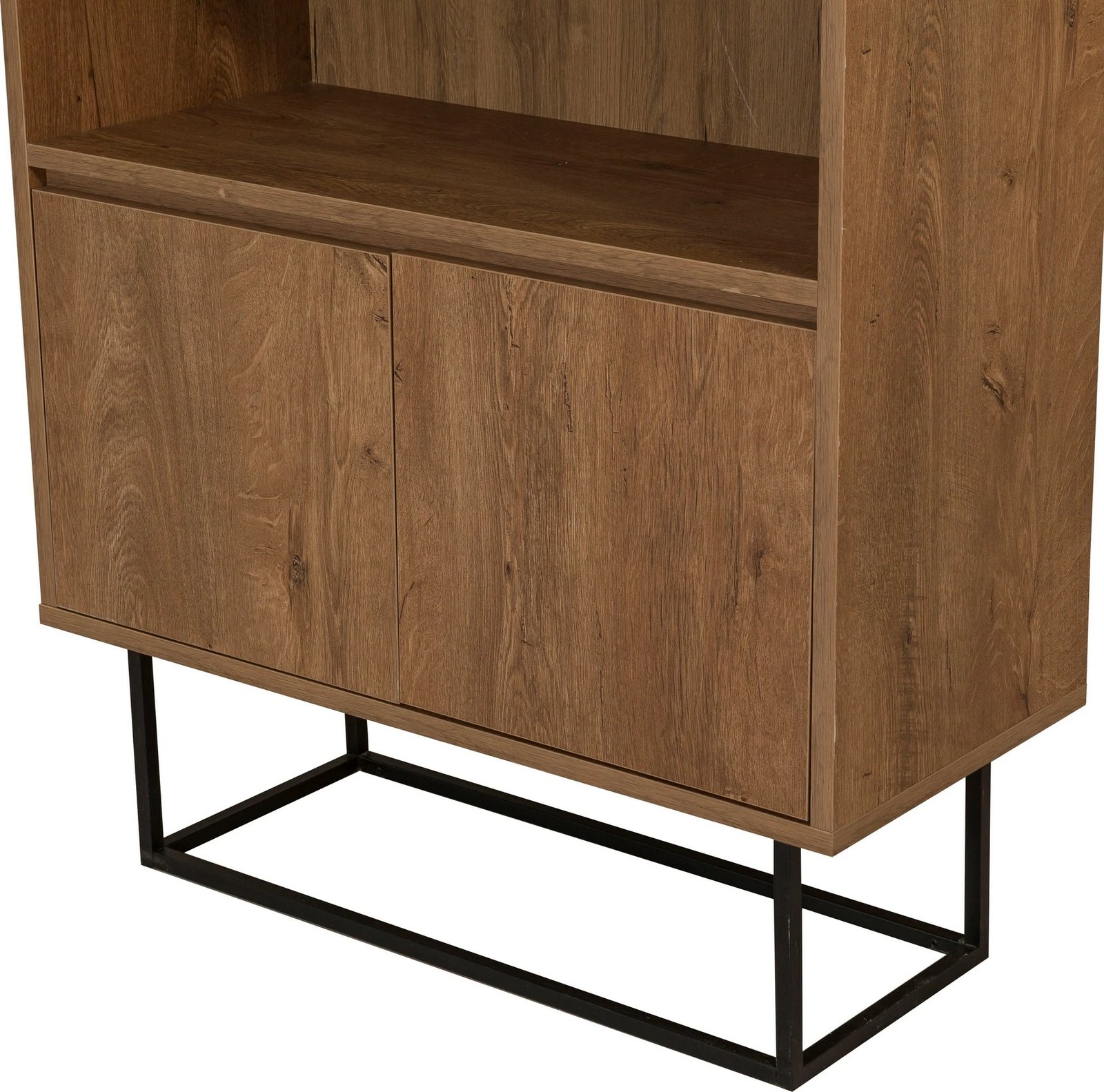 Set mobiljesh për dhomë dite, ngjyrë arrë dhe e zezë, Skye Decor, Laxus Takım 11