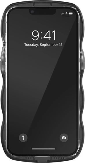 Mbështjellës Adidas OR Wavy Case për iPhone 13/13 Pro, 6.1", silikoni, zi-transparente