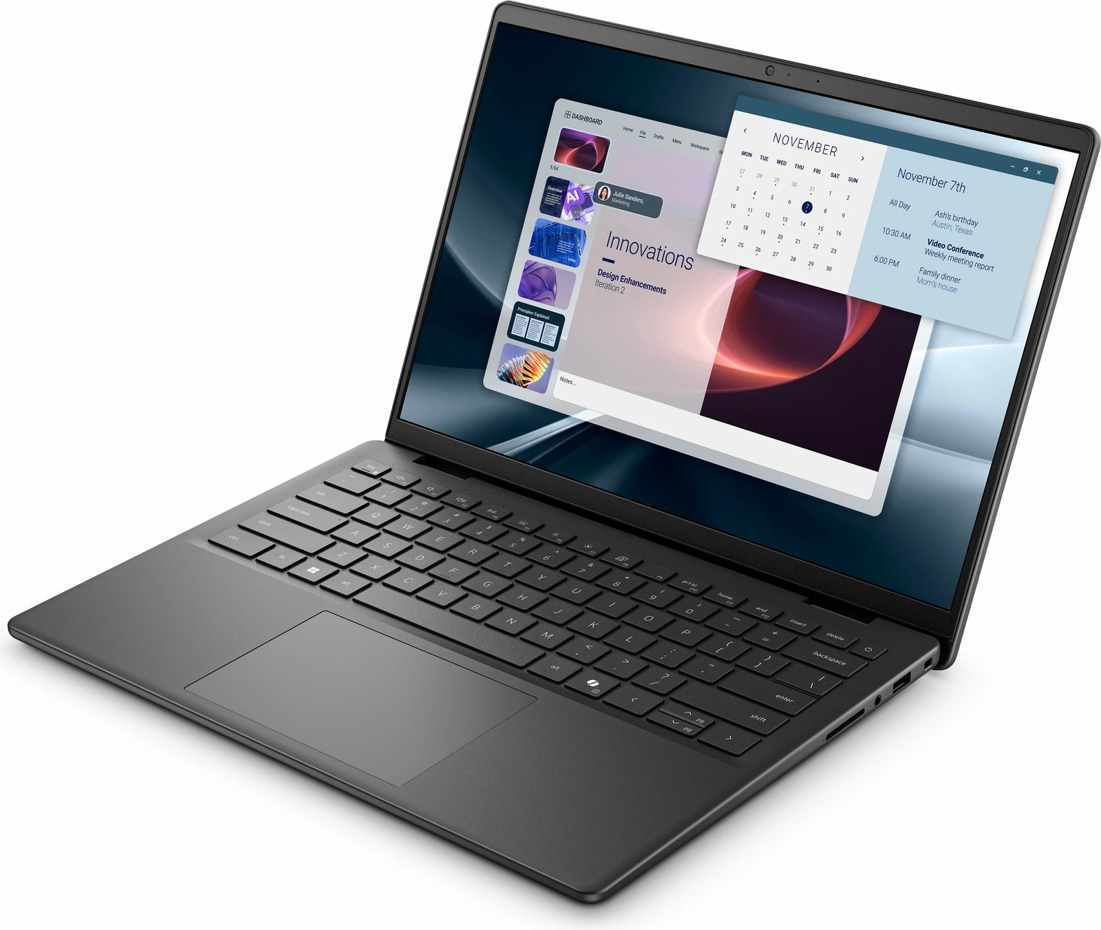 Kompjuter Dell Pro 14 Essential PV14255, Ryzen 5-220, 16GB RAM, 512GB SSD, 14" FHD+, e zezë