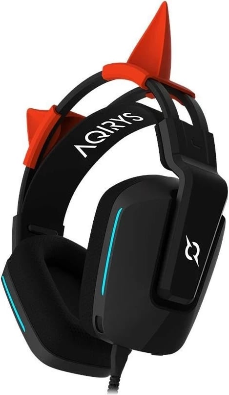 Kufje gaming Aqirys Alya 7.1 VS, me mikrofon të ndashëm, 7.1 surround, të zeza