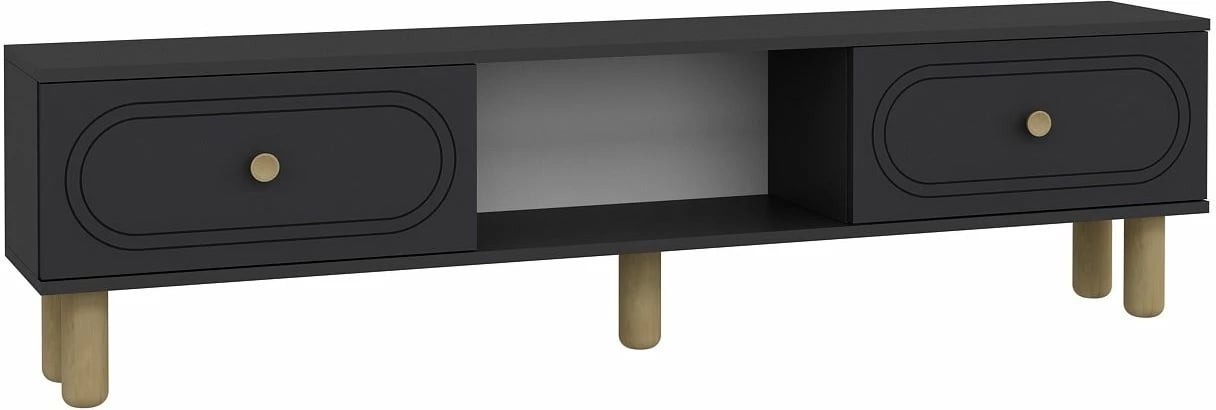 Komodë TV Skye Decor, ngjyrë antracit, Polen Bohem