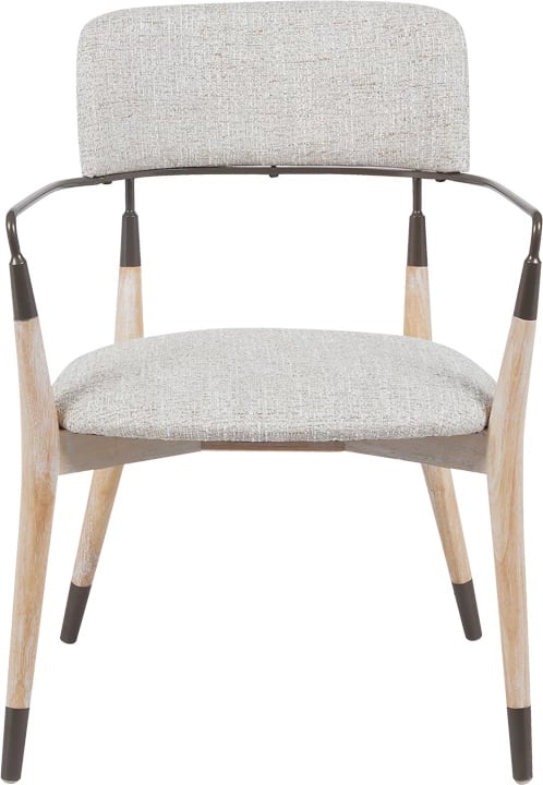 Karrige Sentana, metal-dru, stof bezhë-kafe, 56.5x56x79cm