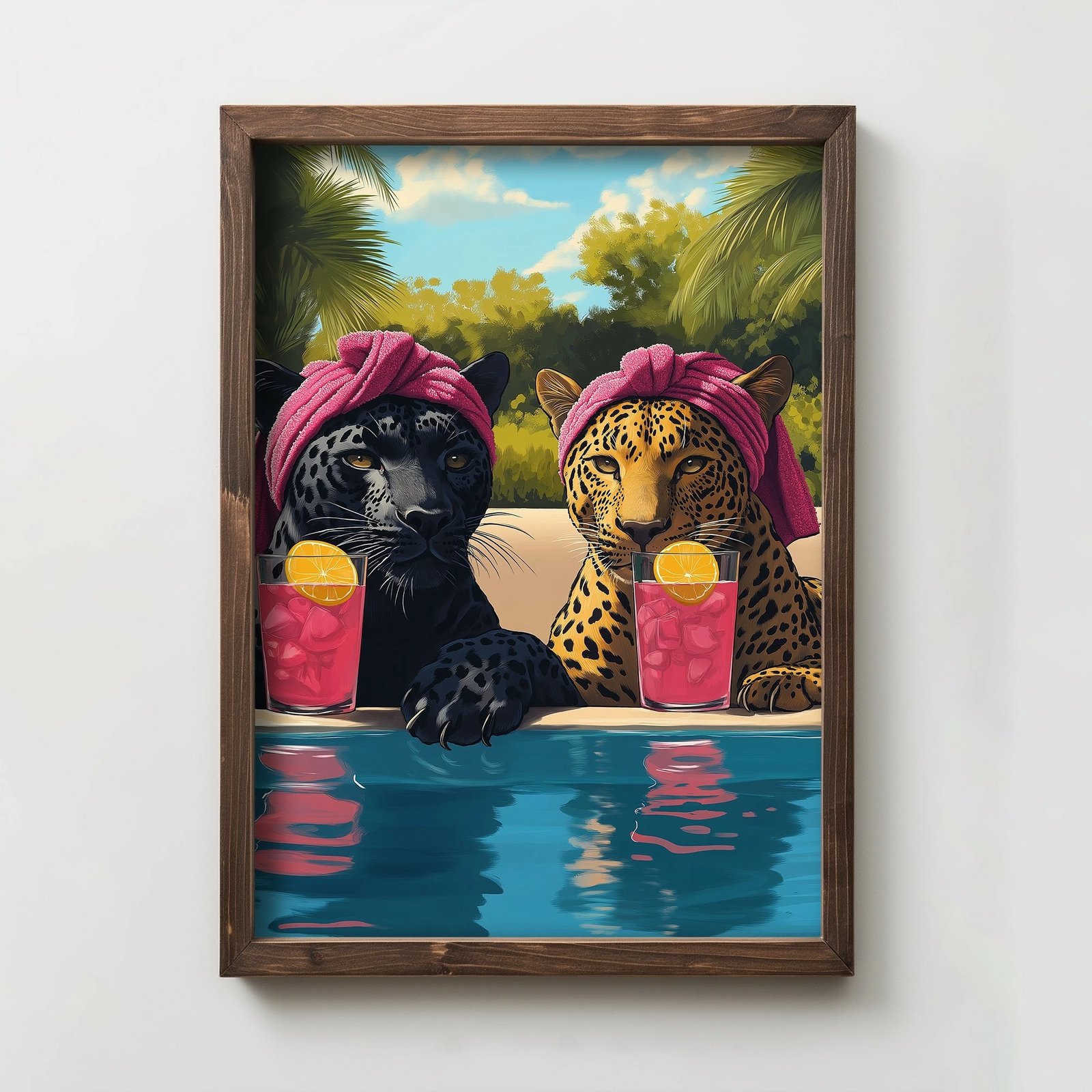 Pikturë dekorative me kornizë MDF, shumëngjyrëshe, Wallity TUN069-XL, 50x70x3.5cm