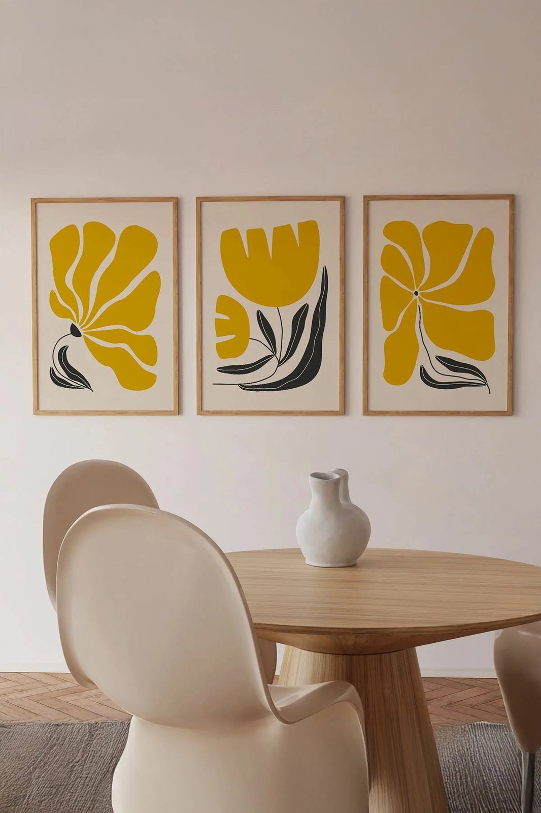 Pikturë dekorative me kornizë (3 copë), Wallity, Ersy3Ham17