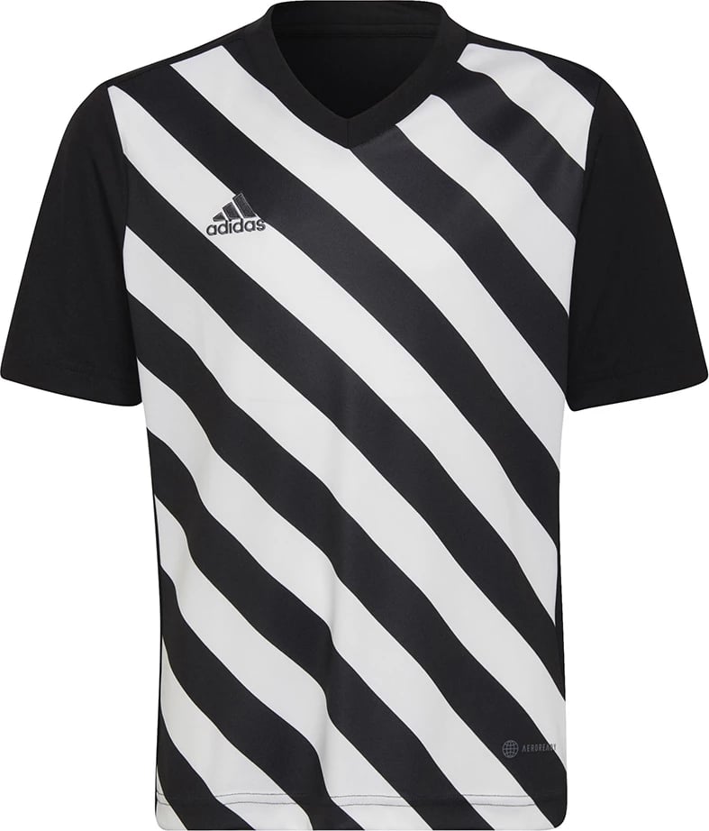 Maicë për fëmijë adidas, e zezë dhe e bardhë