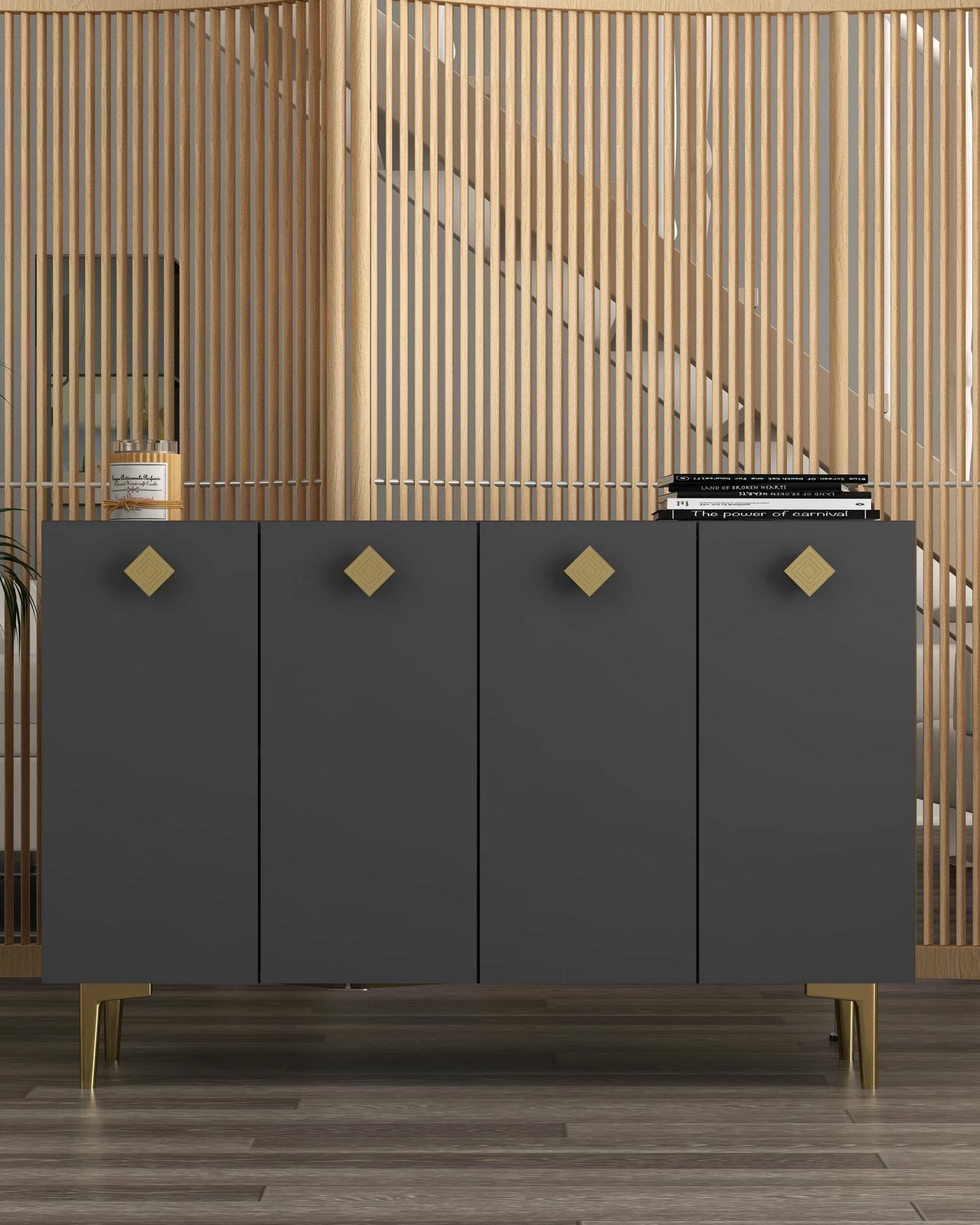 Konsol Skye Decor, anthracite, ari