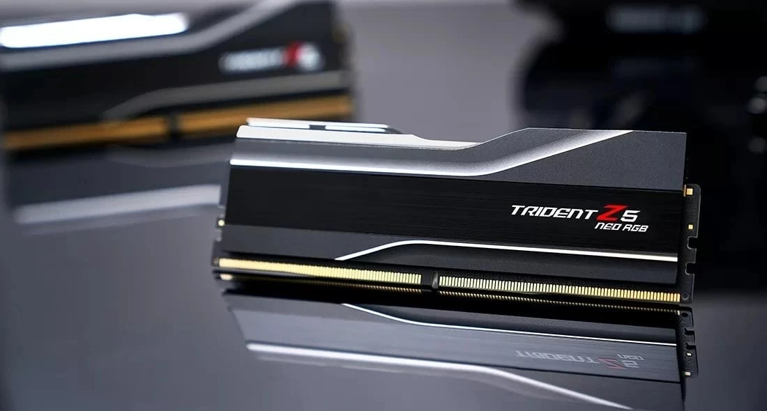 RAM memorje G.SKILL Trident Z5 Neo RGB, 128 GB (2x64 GB), DDR5, 6000 MHz, e zezë