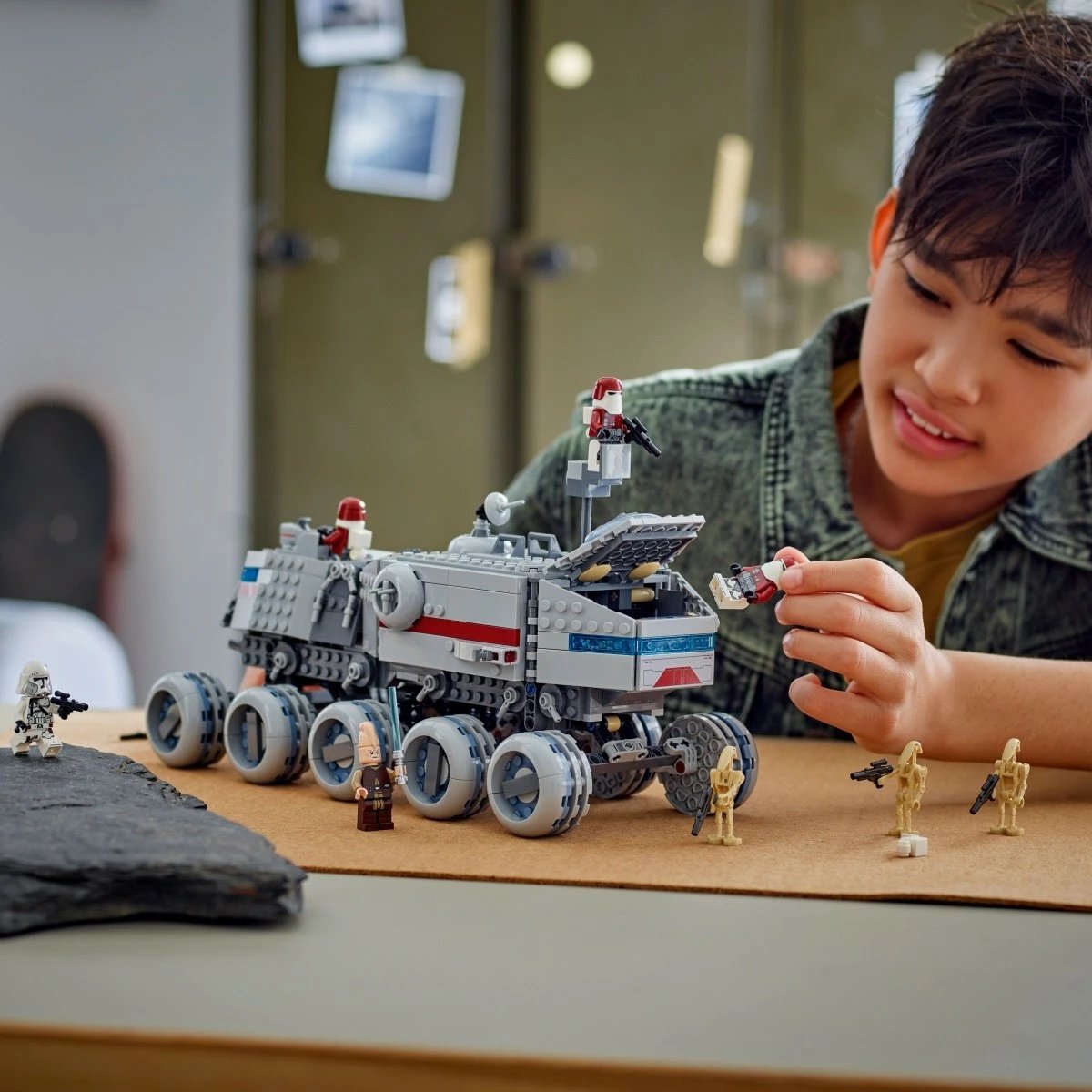 Set LEGO Star Wars Republic Juggernaut Tank 75413, 813 pjesë, për fëmijë 9+, plastikë