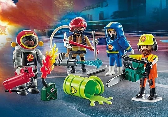Set lodrash Playmobil Action Heroes My Figures: Fire Department, 70 pjesë