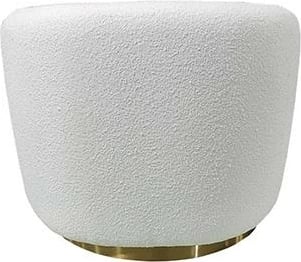 Karrige Nextdeco Bouclé Scot, Bezhë me Bazë të Artë 54x57xH75cm