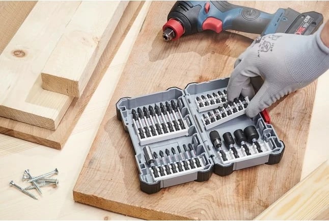 Set bitash Bosch 2 608 522 326, 7 copë, Phillips, Pozidriv, Torx, Çelik
