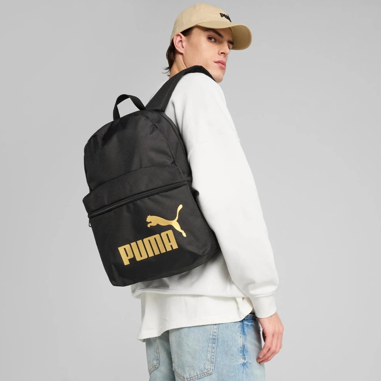 Çantë shpine Puma unisex, e zezë