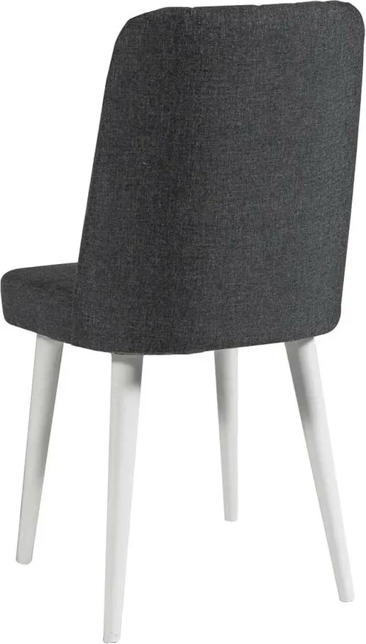 Set tavoline me karrige për ngrënie, zgjatshme, Skye Decor Vina 1053, e bardhë, antracit, 5 copë