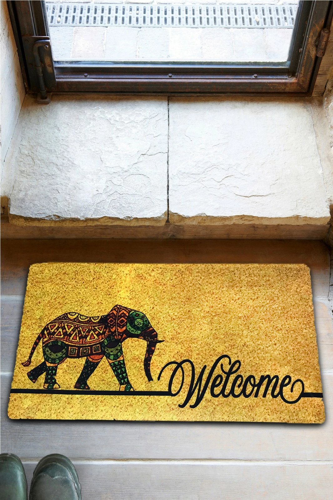 Shilte hyrëse PVC, shumëngjyrëshe, elefant, 40x60cm