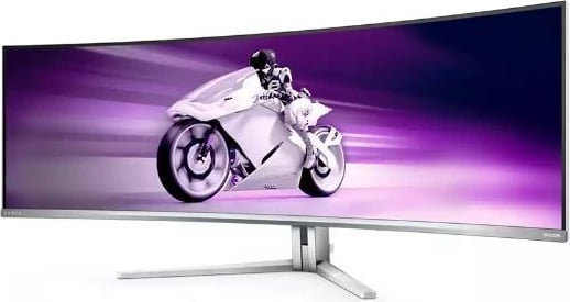Monitor Philips Evnia 49M2C8900, 49", QD OLED, 240Hz, i lakuar, Bardhë
