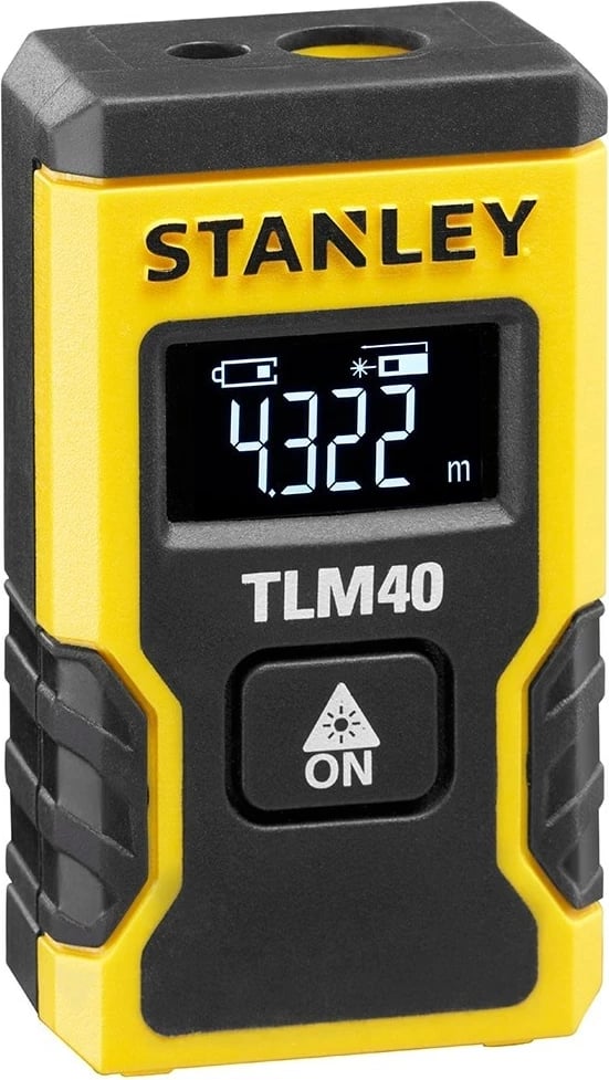 Matës distance Stanley TLM40, STHT77666-0, 12 m, i verdhë