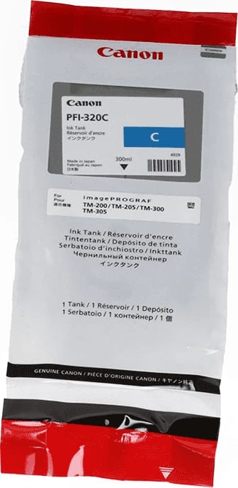 bojë printeri Canon PFI-320C (2891C001) 300 ml XL cyan