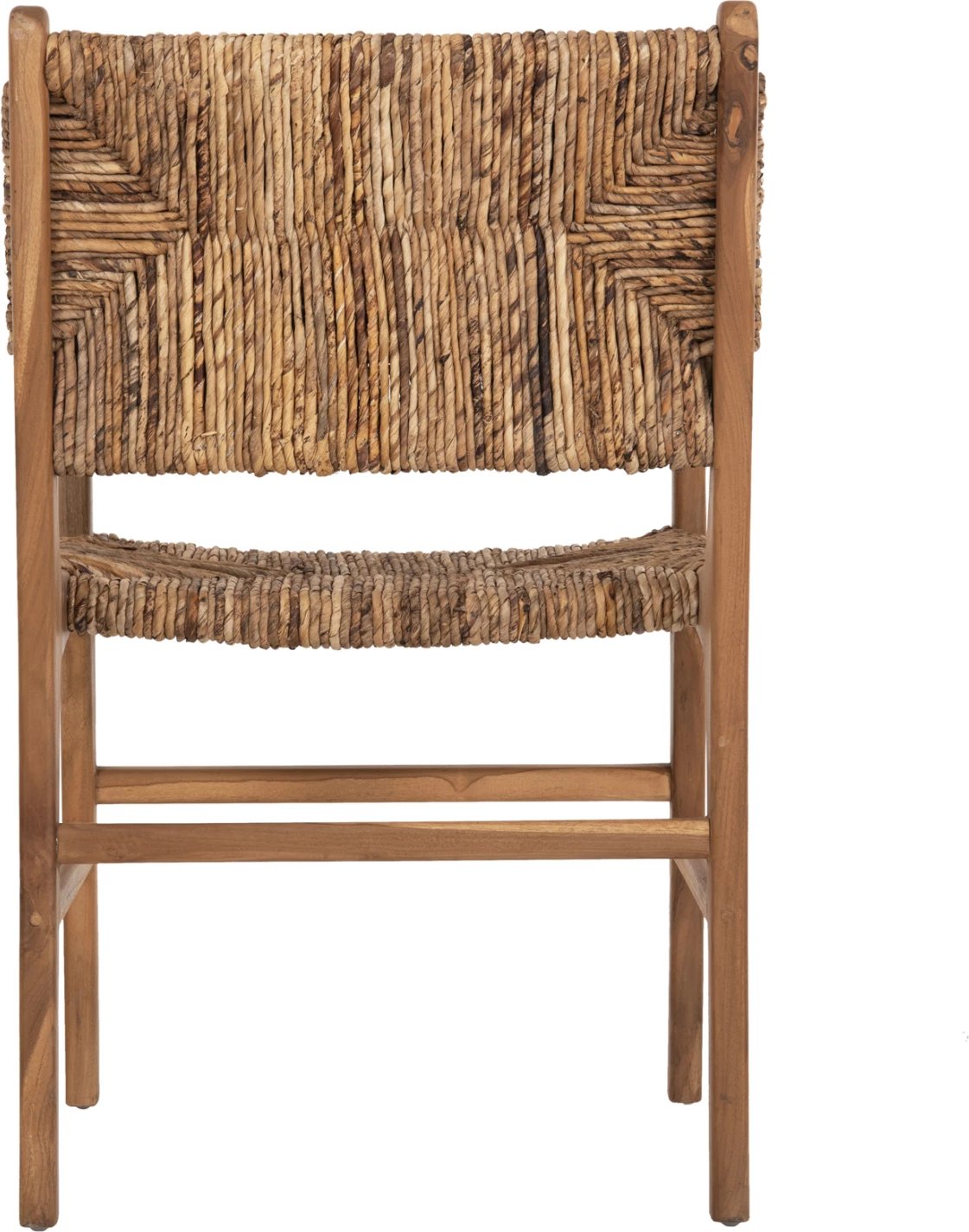 Karrige profesionale, dru teak dhe rush-matt, 57.5x59x87H cm, ΗΜ9400.11