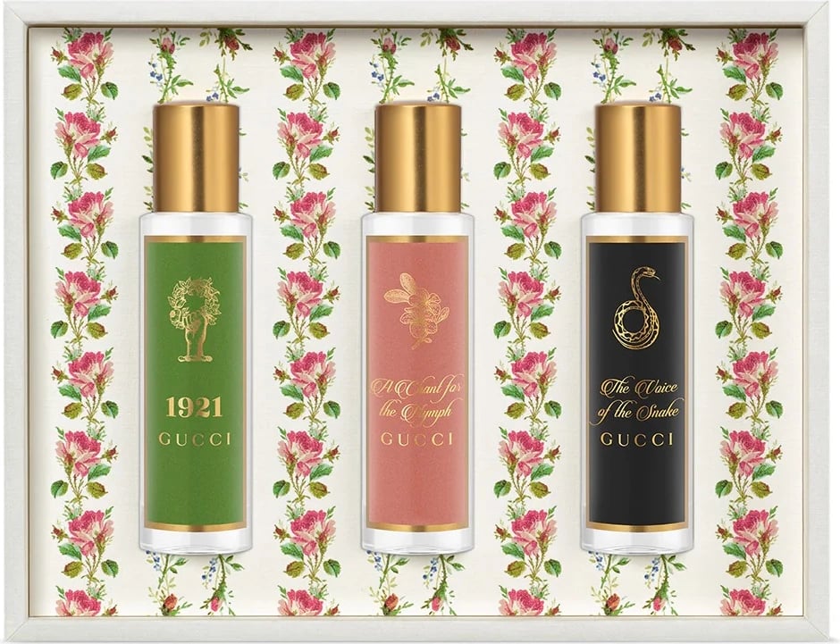 Set Eau de Parfum unisex Gucci The Alchemist's Garden 1921 + A Chant for the Nymph + The Voice of the Snake, 3x15ml
