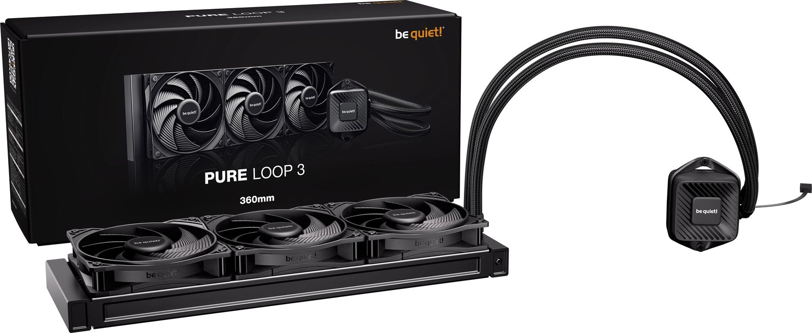 Ftohës uji Be Quiet! PURE Loop 3 360mm, i zi