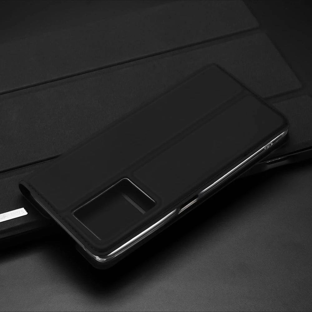 Mbështjellës Dux Ducis Skin Pro për Realme Narzo 50A, me kapak, i zi