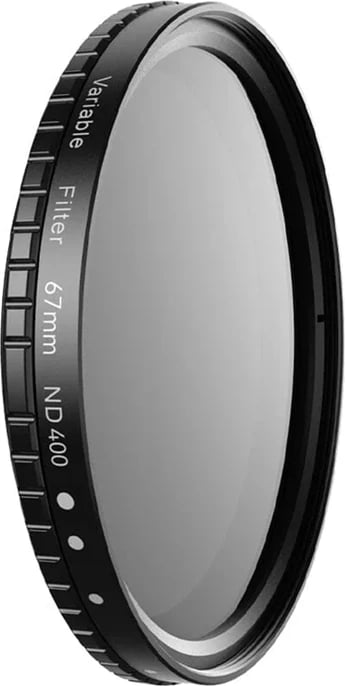 Filter ND me densitet të ndryshueshëm Apexel APL-67VND400, 67mm, për telefon e kamera