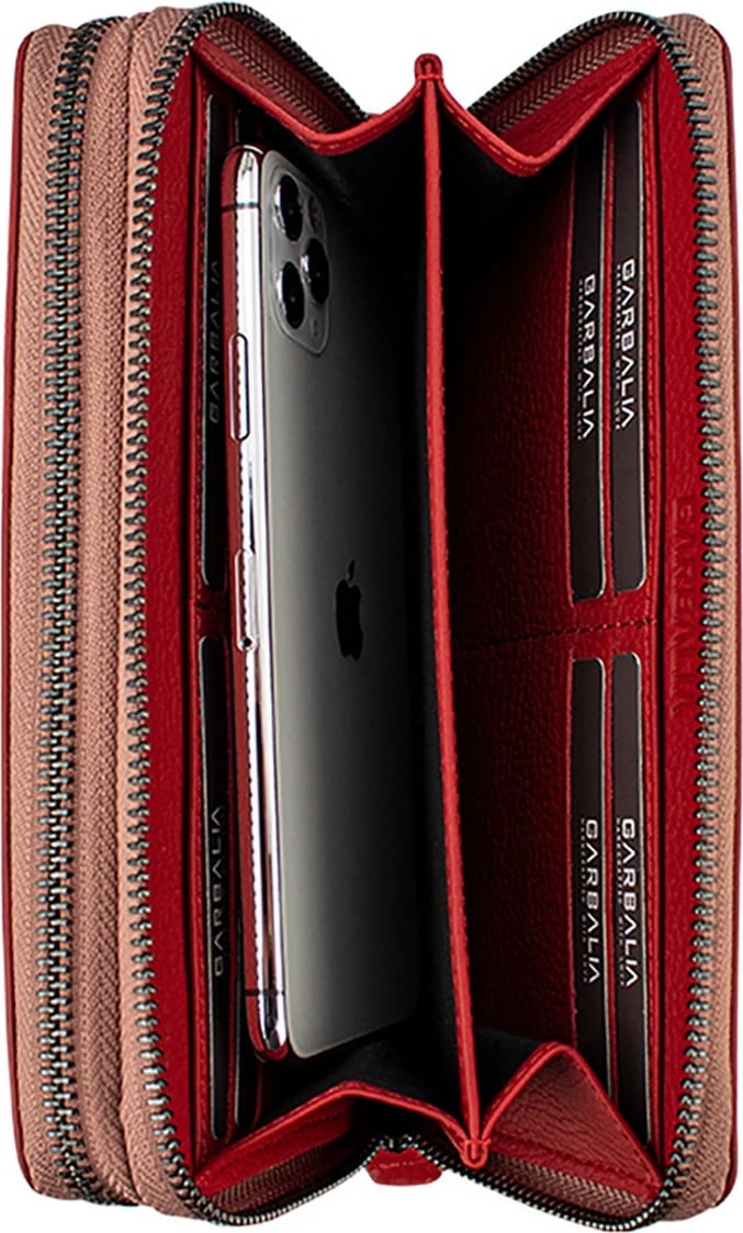 Portofol uniseks Zoozie Bags, ngjyrë dry rose, Orleans