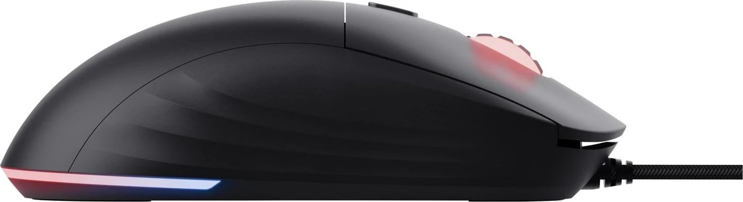 Maus për lojëra Trust GXT925 Redex II, me dritë RGB dhe kabllo kundër reflektimit