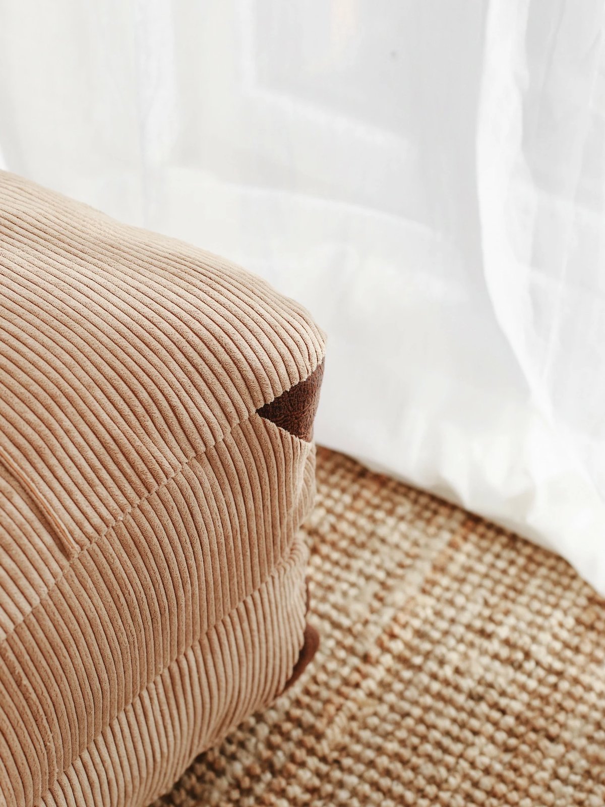 Krevati-karrige një vendësh, kadife Fold, ngjyrë deve, Atelier del Sofa