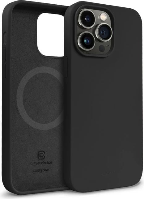 Mbështjellës CRONG Color Cover Magnetic për iPhone 14 Pro Max, MagSafe, i zi