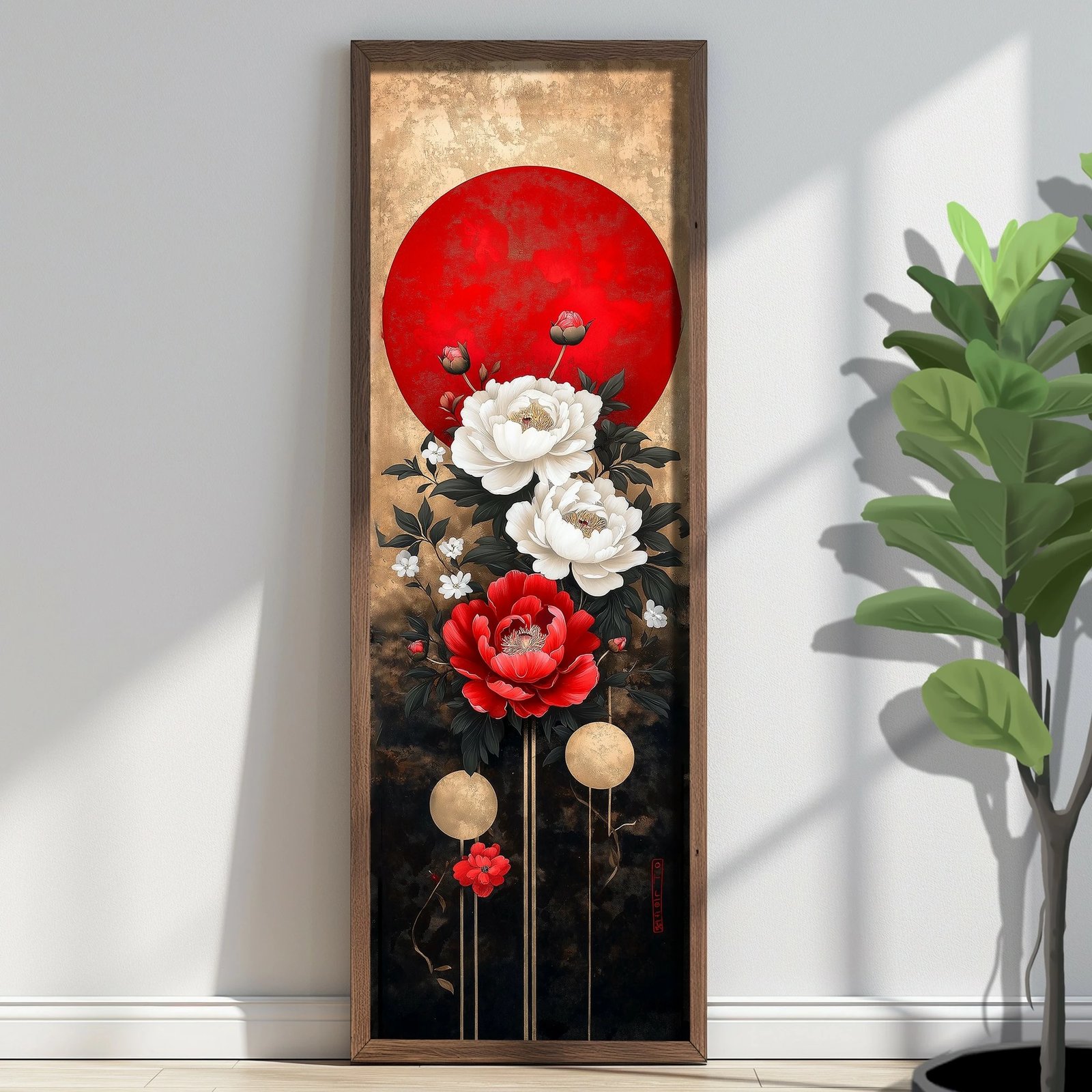 Pikturë dekorative me kornizë MDF, Wallity, EMR083, shumëngjyrëshe, 40x120x3.5cm