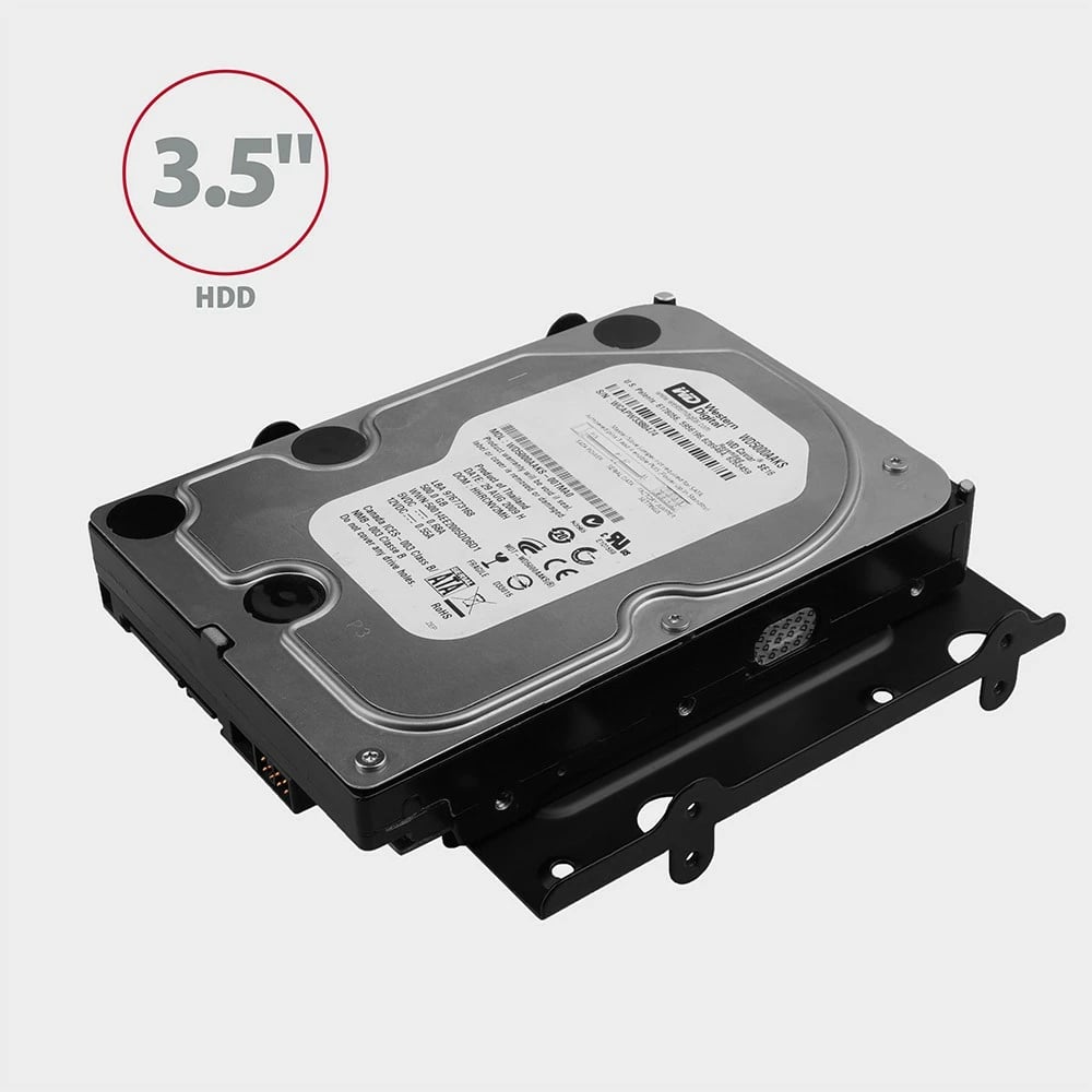 Kasë AXAGON RHD-435 për montim 4x 2.5" ose 2x 2.5" + 1x 3.5" HDD/SSD, për hapësirë 5.25", e zezë