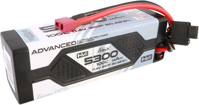 Bateri LiPo Gens ace GEA533S100DGT 5300mAh 11.4V 100C me kasë të fortë dhe Deans plug