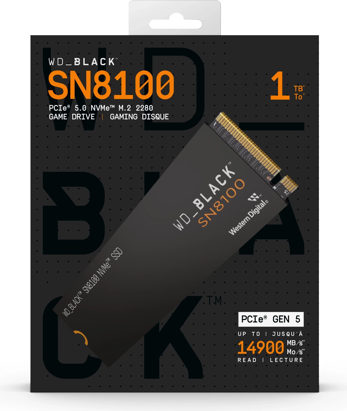 SSD M.2 Western Digital WD Black SN8100 1TB NVMe PCIe 5.0