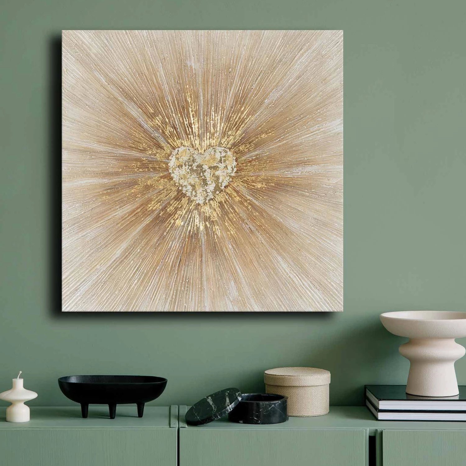 Pikturë muri katrore GOBI, kanavacë e printuar, 70x2.8x70cm