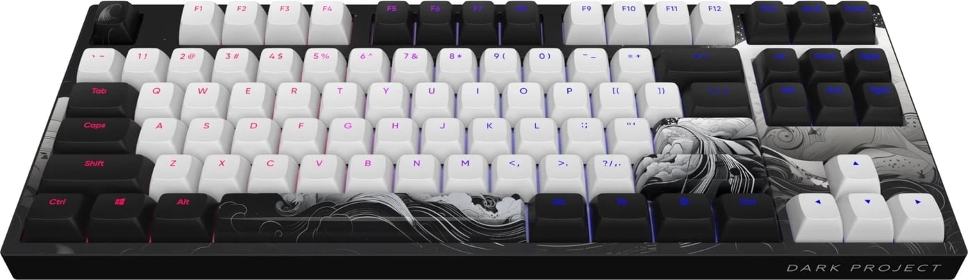 Tastierë Dark Project DPP87 InkPBT Top PrintG3MS, RGB, mekanike, bardhë e zezë