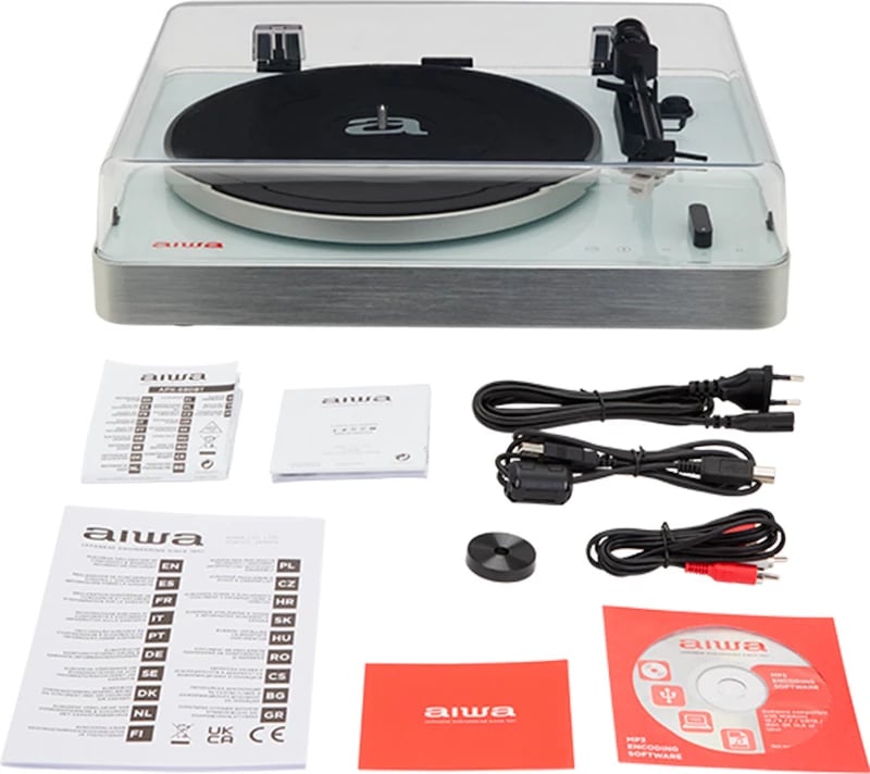 Gramafon Profesional me Pre-Amp dhe Transmetim Wireless AIWA APX-790BT/WH (Bardhë)